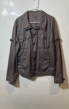 Load image into Gallery viewer, Armani Exchange Mens Dark Gray Long Sleeve Front Pockets Jacket Size Large