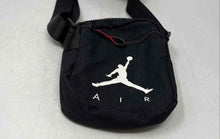 Load image into Gallery viewer, Air Jordan Mens Black White Outer Pocket Zipper Adjustable Strap Crossbody Bag