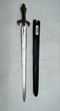 Load image into Gallery viewer, Silver-Tone Ambidextrous Stainless Steel Sword Skull King Handle In Case