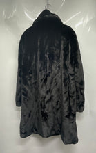 Load image into Gallery viewer, Torrid Womens Black Long Sleeve Collared Lined Mid-Length Fur Overcoat Size 1