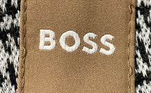 Load image into Gallery viewer, Boss Womens White Black Plaid Flat Front Straight Leg Button Ankle Pants Size 2