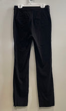 Load image into Gallery viewer, Zara Womens Black Flat Front Pockets Mid-Rise Straight Leg Chino Pants Size XS