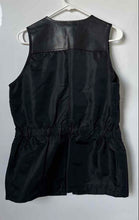 Load image into Gallery viewer, EXP Jeans Express Womens Black V-Neck Utility Pockets Full-Zip Vest Size M