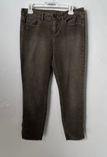 Load image into Gallery viewer, J.Crew Womens Toothpick Green Corduroy Super-Skinny Stretch Ankle Pants Size 29