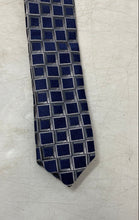 Load image into Gallery viewer, Donald J. Trump Mens Blue Geometric Print Adjustable Formal Pointed Tie