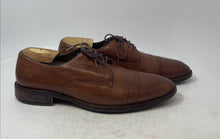 Load image into Gallery viewer, Johnston & Murphy Mens Sanborn Brown Leather Cap Toe Oxford Dress Shoes Size 12