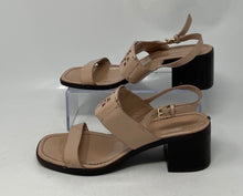 Load image into Gallery viewer, Authentic Tory Burch Womens Eleanor Beige Slingback Sandals Size 7.5M Damaged
