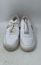 Load image into Gallery viewer, Nike Mens Court Vision Low DM7588-100 White Red Sneaker Shoes Size 10.5 No Laces