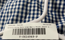 Load image into Gallery viewer, Beverly Hills Polo Club Mens Blue Gingham Short Sleeve Button-Up Shirt Size 3XLB