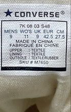 Load image into Gallery viewer, Converse Unisex Chuck Taylor All Star Hi M7650 White Sneaker Shoes Size M 9 W 11