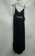 Load image into Gallery viewer, Milano Italy Womens Black Sleeveless Spaghetti Strap Tank Dress Size S