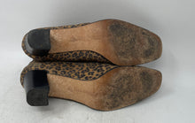 Load image into Gallery viewer, Pepe Jimenez Womens Brown Leopard Lace-Up Block Heel Ankle Booties Size 9M