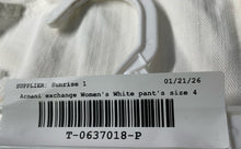 Load image into Gallery viewer, Armani Exchange Womens White Light Wash Distressed Denim Skinny Leg Jeans Size 4