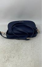 Load image into Gallery viewer, Anne Klein Womens Blue Leather Adjustable Strap Inner Pocket Crossbody Bag