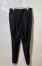 Load image into Gallery viewer, Tiglio Mens Black Regular Fit Flat Front Straight-Leg Dress Pants Size 34L