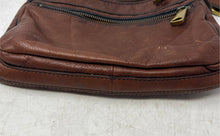 Load image into Gallery viewer, Fossil Womens Explorer Brown Leather Adjustable Strap Zip Top Crossbody Bag