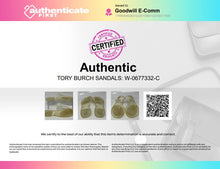 Load image into Gallery viewer, Authentic Tory Burch Womens Mini Miller Clear Thong Sandals Size 8 Stained