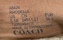 Load image into Gallery viewer, Coach Womens Rhodelle Beige Round Toe Slip-On Espadrille Flats Size 8.5B