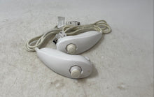 Load image into Gallery viewer, Set Of 2 Pcs Nintendo Wii Model RVL-004 White Wired Nunchuk Controller Untested