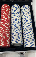 Load image into Gallery viewer, Set Of Assorted Multicolor Dice Style Game Poker Chips With Hard Case Not Graded