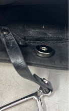 Load image into Gallery viewer, Lauren Ralph Lauren Womens Black Inner Pocket Magnetic Snap Hobo Handbag