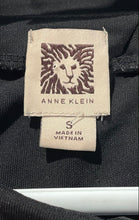 Load image into Gallery viewer, Anne Klein Womens Black Short Sleeve Round Neck Blouse Top Size Small
