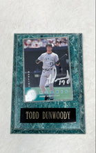 Load image into Gallery viewer, Donruss Florida Marlins Todd Dunwoody 1997 Rookie Card Framed Plaque