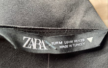 Load image into Gallery viewer, Zara Womens Black Sleeveless V-Neck Pullover Cropped Blouse Top Size M