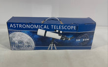 Load image into Gallery viewer, Hexeum 80/600 Portable Refractor Astronomical Telescope W/ Case & Tripod In Box