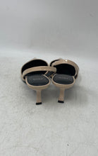 Load image into Gallery viewer, Mango Womens Beige Leather Pointed Toe Kitten Slingback Heels Size EUR 36