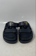 Load image into Gallery viewer, Guess Womens Fabulon Black Open Toe Hook & Loop Straps Slide Sandals Size 9M