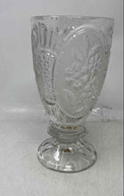 Load image into Gallery viewer, Crystal Glass Floral Panel Collectible Home Decorative Clear Vase
