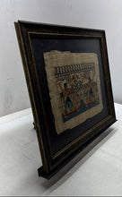 Load image into Gallery viewer, Framed Egyptian Papyrus Painting Traditional Nile Hunting And Fowling Scene