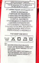 Load image into Gallery viewer, Adidas Womens Red Logo Print Long Sleeve Crew Neck Pullover Sweatshirt Size XS