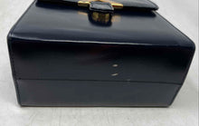 Load image into Gallery viewer, Unbranded Womens Black Gold-Tone Leather Shoulder Strap Crossbody Bag
