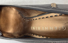 Load image into Gallery viewer, Gianni Bini Womens Brown Leather Slip-On Round Toe Block Pump Heels Size 9M