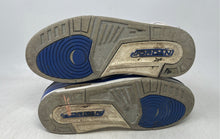 Load image into Gallery viewer, Nike Mens Air Jordan 3 Retro White Gray Blue Sneaker Shoes Size 7 No Insole