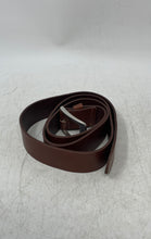 Load image into Gallery viewer, H&M Mens Brown Silver-Tone Buckle Leather Adjustable Dress Belt Size Medium