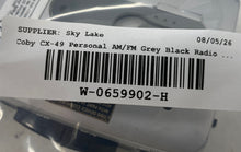 Load image into Gallery viewer, Coby CX-49 Personal AM/FM Gray Black Radio Cassette Player Not Tested
