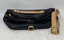 Load image into Gallery viewer, Glam Alcoholic Womens Beige Black Leather Adjustable Strap Sling Handbag