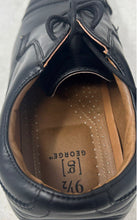 Load image into Gallery viewer, George Mens Branford Black Leather Lace-Up Oxford Dress Shoes Size 9.5