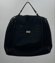 Load image into Gallery viewer, Dior Beauty Womens Black Inner Pocket Bottom Studs Top Handle Bag Damaged