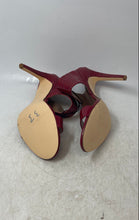 Load image into Gallery viewer, Calvin Klein Womens Cecily Red Leather Slip-On Stiletto Slide Heels Size 9