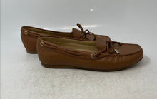 Load image into Gallery viewer, Michael Kors Womens Sutton Brown Leather Bow Slip-On Loafer Flats Size 7.5