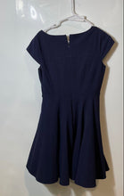 Load image into Gallery viewer, Calvin Klein Womens Blue Cap Sleeve Back-Zip Fit & Flare Dress No Size