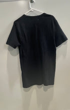 Load image into Gallery viewer, Zara Mens Black Cotton Relaxed Fit V-Neck Short Sleeve Pullover T-Shirt Size XL