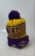 Load image into Gallery viewer, New Era Mens Yellow Purple Los Angeles Lakers NBA Basketball Beanie Hat One Size