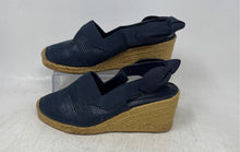Load image into Gallery viewer, Lauren Ralph Lauren Womens Blue Hook And Loop Wedge Espadrille Heels Size 7B