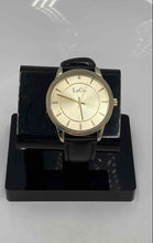 Load image into Gallery viewer, L &Co. Men's Quartz Analog Watch Gold Tone Case Black Strap Model 1905