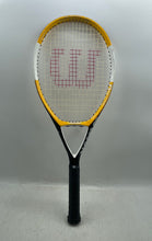 Load image into Gallery viewer, Wilson N-Focus & N-Code Black And Yellow Comfort Grip Tennis Racket With Bag